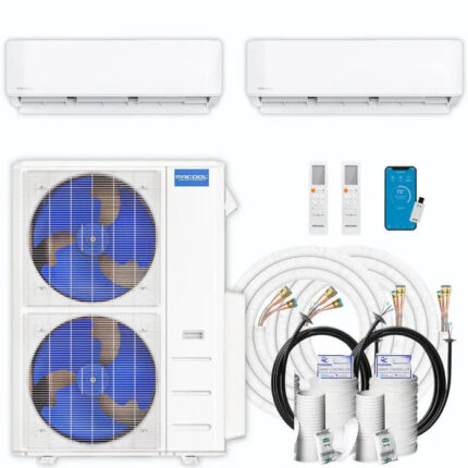 MRCOOL DIY 5th Gen Multi-Zone 2-Zone 55,000 BTU 22 SEER2 (6K + 36K) Ductless Mini-Split Air Conditioner and Heat Pump
