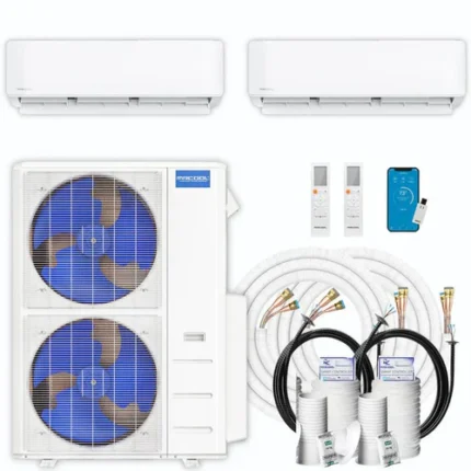 MRCOOL DIY 5th Gen Multi-Zone 2-Zone 55,000 BTU 22 SEER2 (9K + 36K) Ductless Mini-Split Air Conditioner and Heat Pump