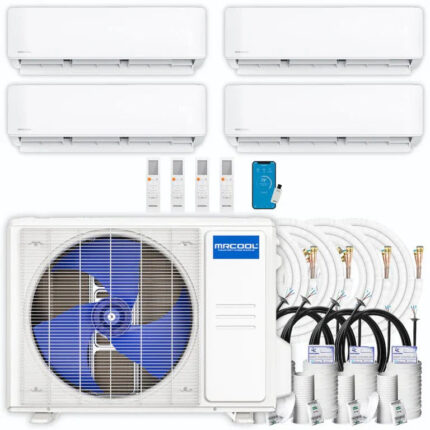 MRCOOL DIY 5th Gen Multi-Zone 4-Zone 36,000 BTU 23 SEER2 (6K + 9K + 12K + 18K) Ductless Mini-Split Air Conditioner and Heat Pump