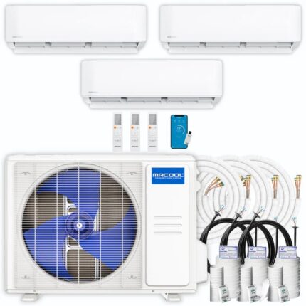 MRCOOL DIY 5th Gen Multi-Zone 3-Zone 27,000 BTU 23 SEER2 (6K + 12K + 18K) Ductless Mini-Split Air Conditioner and Heat Pump