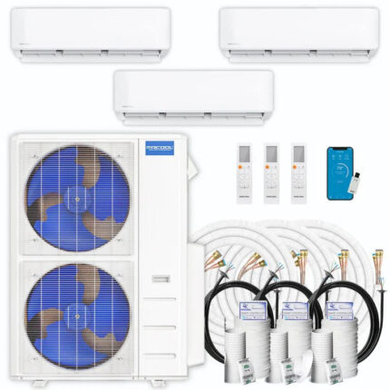 MRCOOL DIY 5th Gen Multi-Zone 3-Zone 55,000 BTU 22 SEER2 (12K + 18K + 18K) Ductless Mini-Split Air Conditioner and Heat Pump