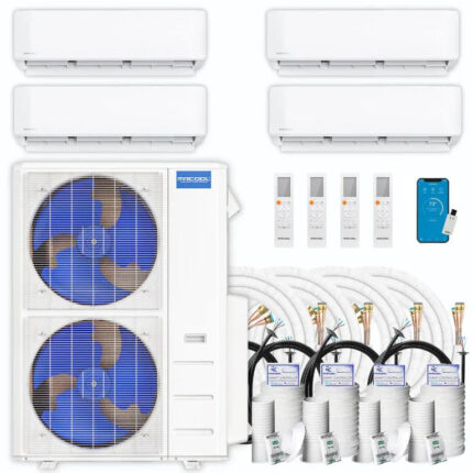 MRCOOL DIY 5th Gen Multi-Zone 4-Zone 55,000 BTU 22 SEER2 (12K + 12K + 12K + 24K) Ductless Mini-Split Air Conditioner and Heat Pump