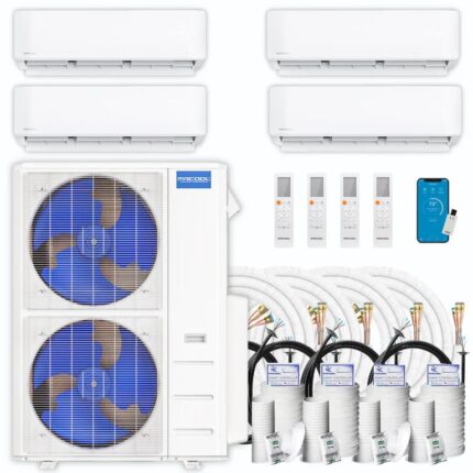 MRCOOL DIY 5th Gen Multi-Zone 4-Zone 48,000 BTU 22 SEER2 (6K + 6K + 9K + 24K) Ductless Mini-Split Air Conditioner and Heat Pump